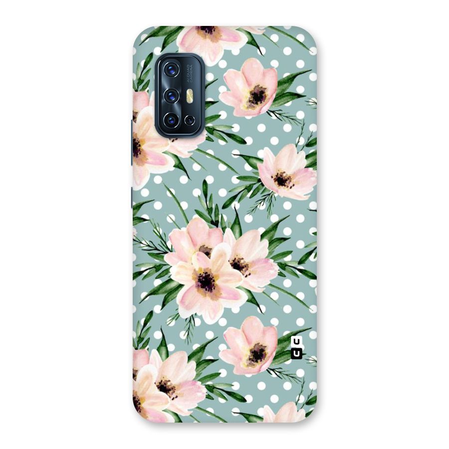 Polka Art Floral Back Case for Vivo V17