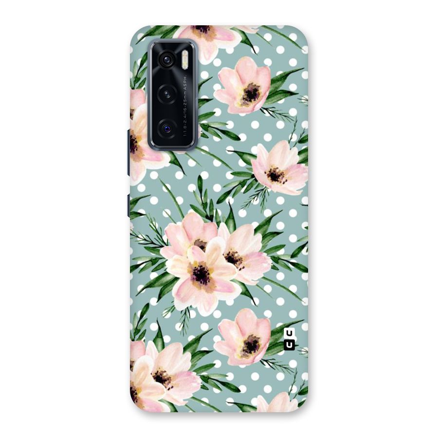 Polka Art Floral Back Case for Vivo V20 SE