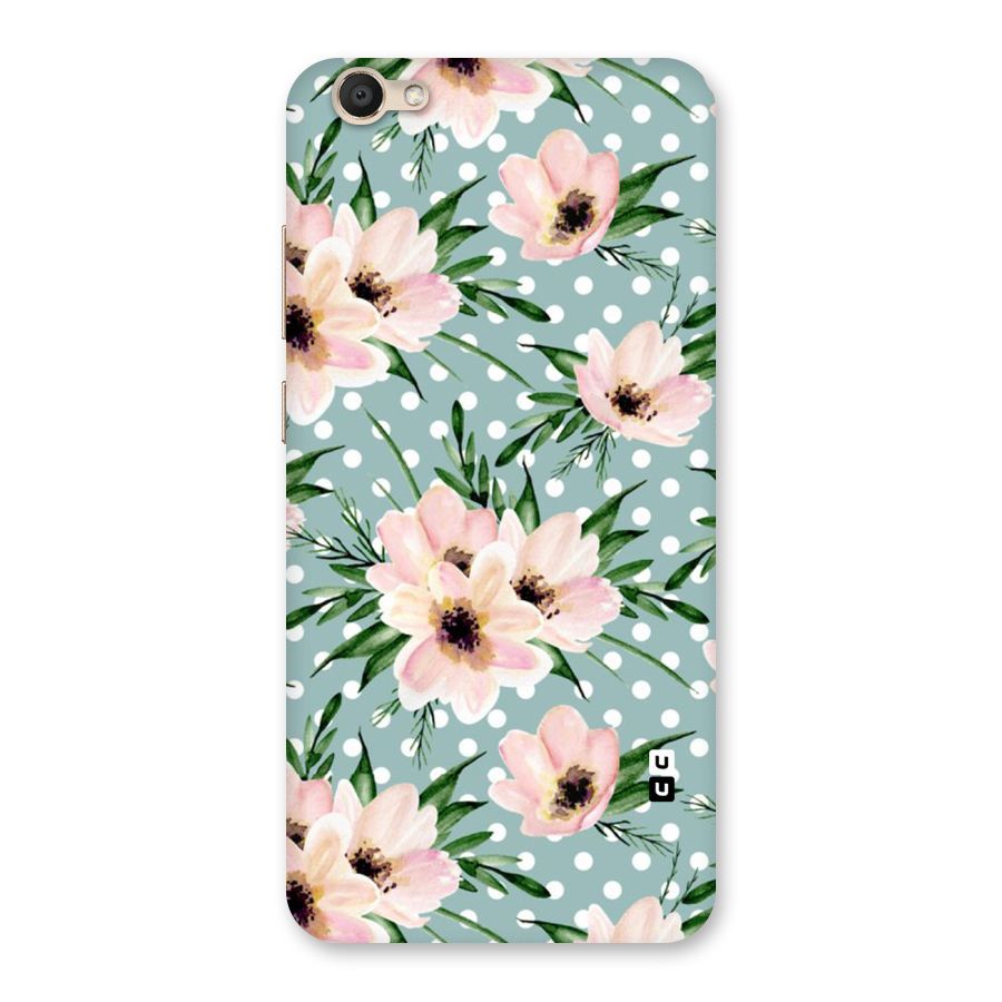 Polka Art Floral Back Case for Vivo V5