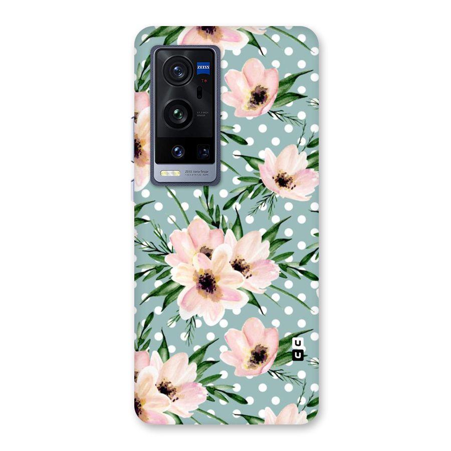 Polka Art Floral Back Case for Vivo X60 Pro Plus