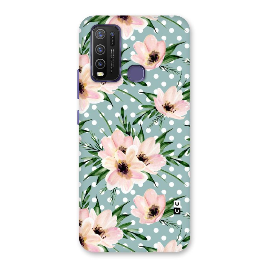 Polka Art Floral Back Case for Vivo Y50