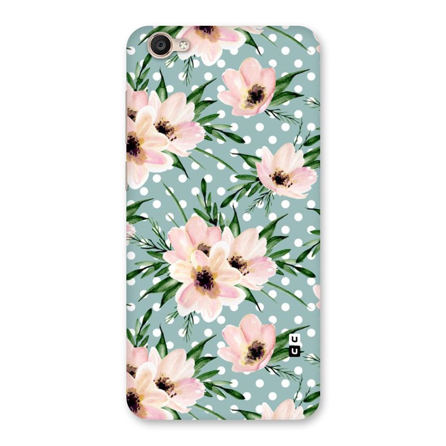 Polka Art Floral Back Case for Vivo Y55L