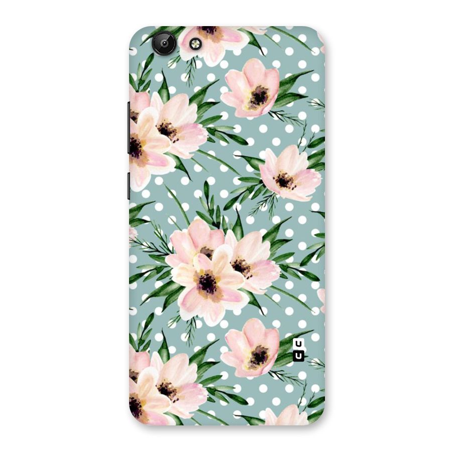 Polka Art Floral Back Case for Vivo Y69