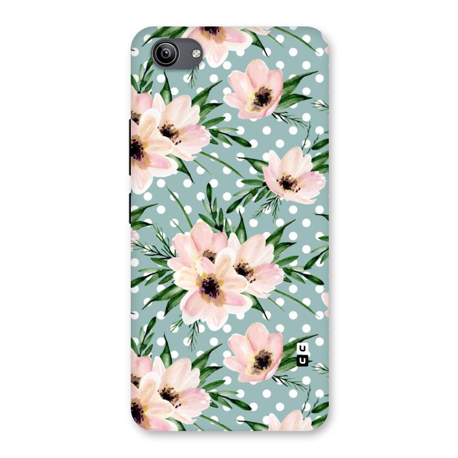 Polka Art Floral Back Case for Vivo Y81i
