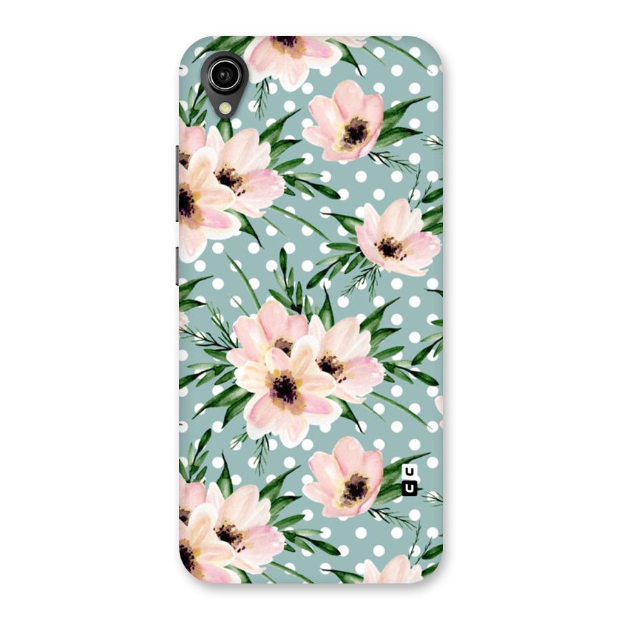 Polka Art Floral Back Case for Vivo Y90