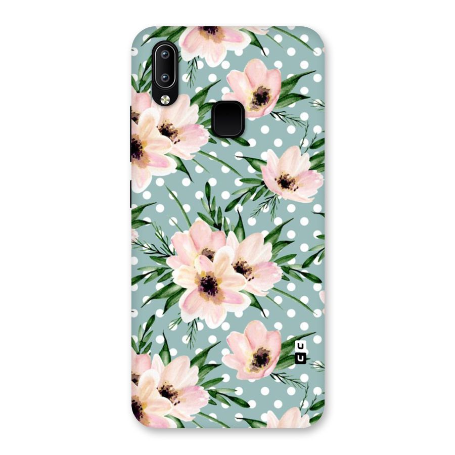 Polka Art Floral Back Case for Vivo Y93