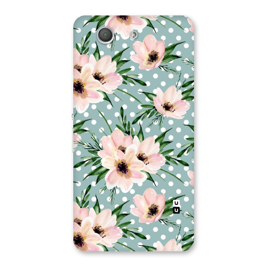 Polka Art Floral Back Case for Xperia Z3 Compact