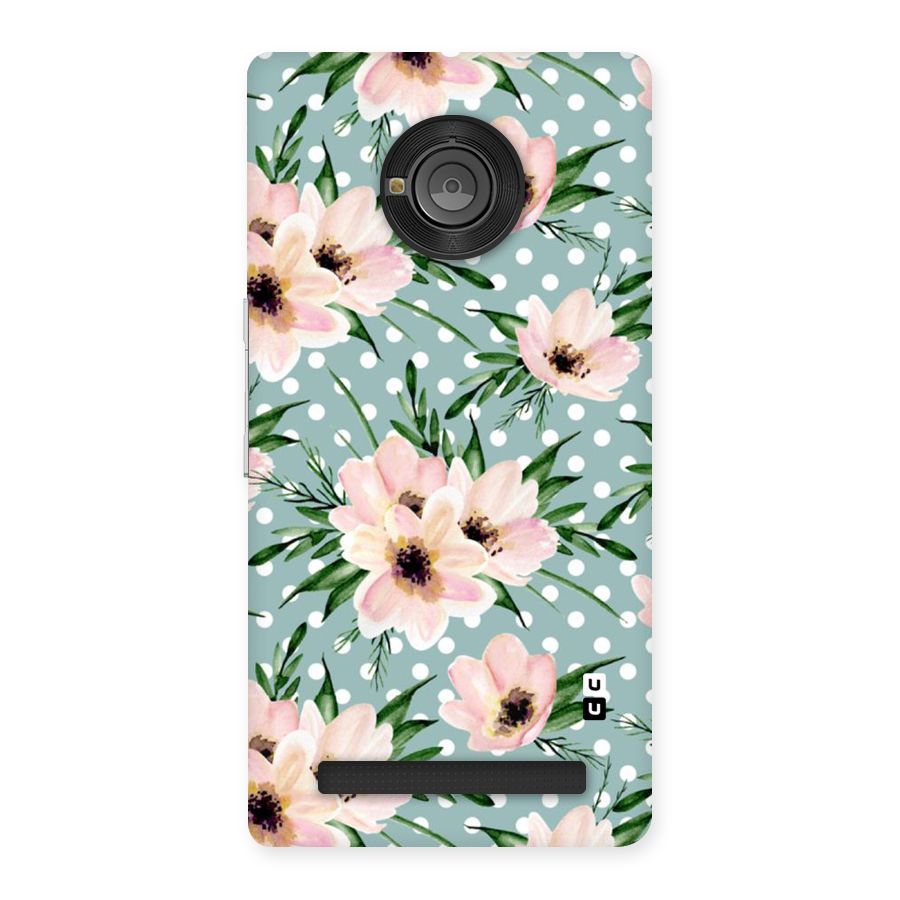 Polka Art Floral Back Case for Yu Yunique