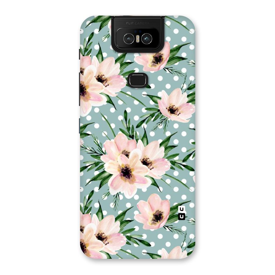 Polka Art Floral Back Case for Zenfone 6z