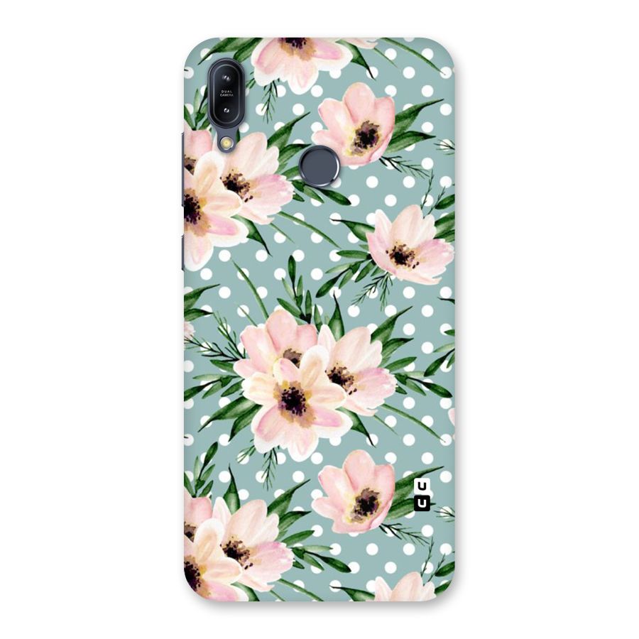 Polka Art Floral Back Case for Zenfone Max M2