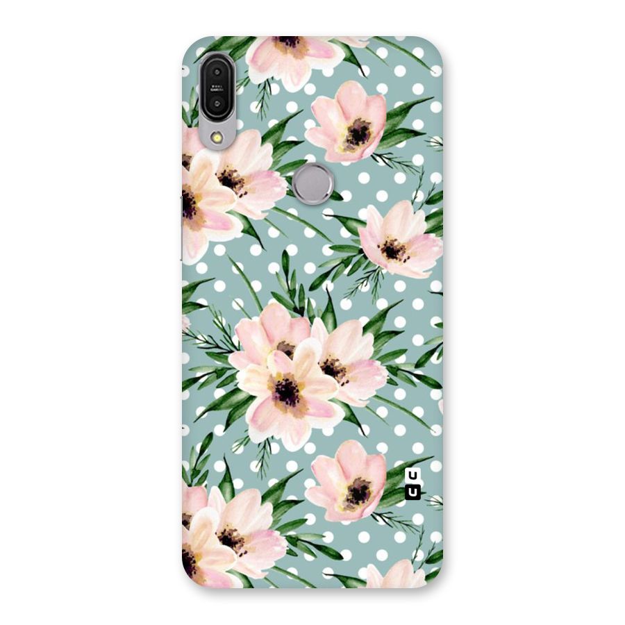 Polka Art Floral Back Case for Zenfone Max Pro M1
