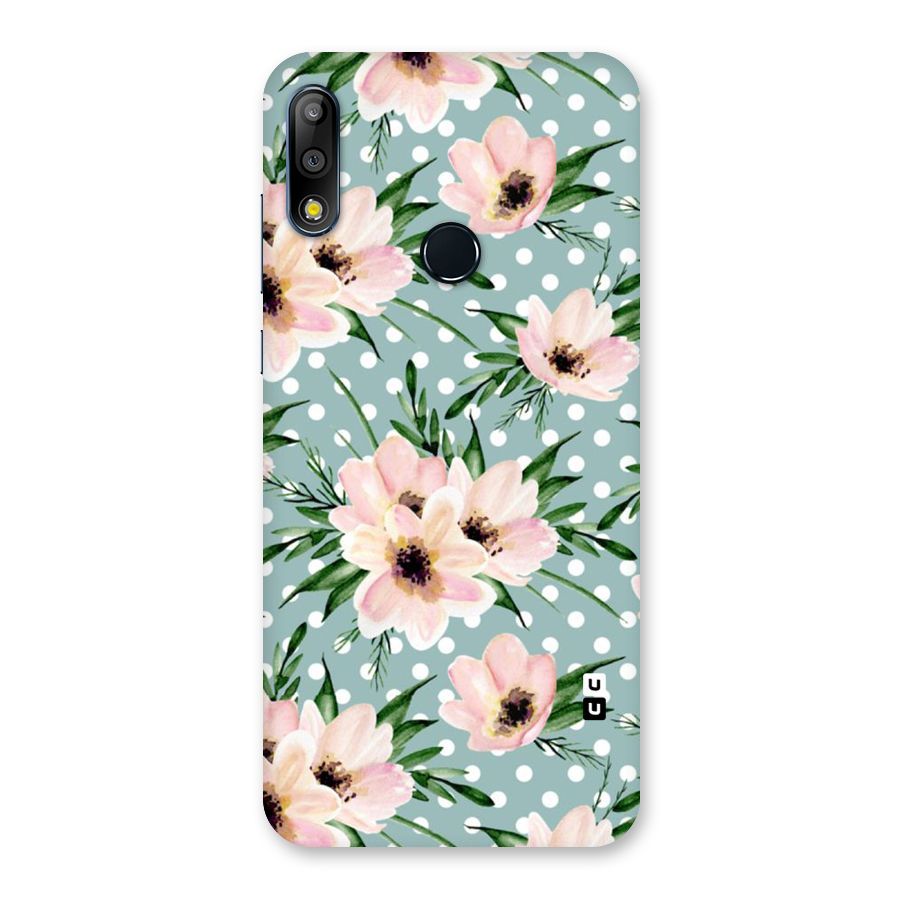 Polka Art Floral Back Case for Zenfone Max Pro M2
