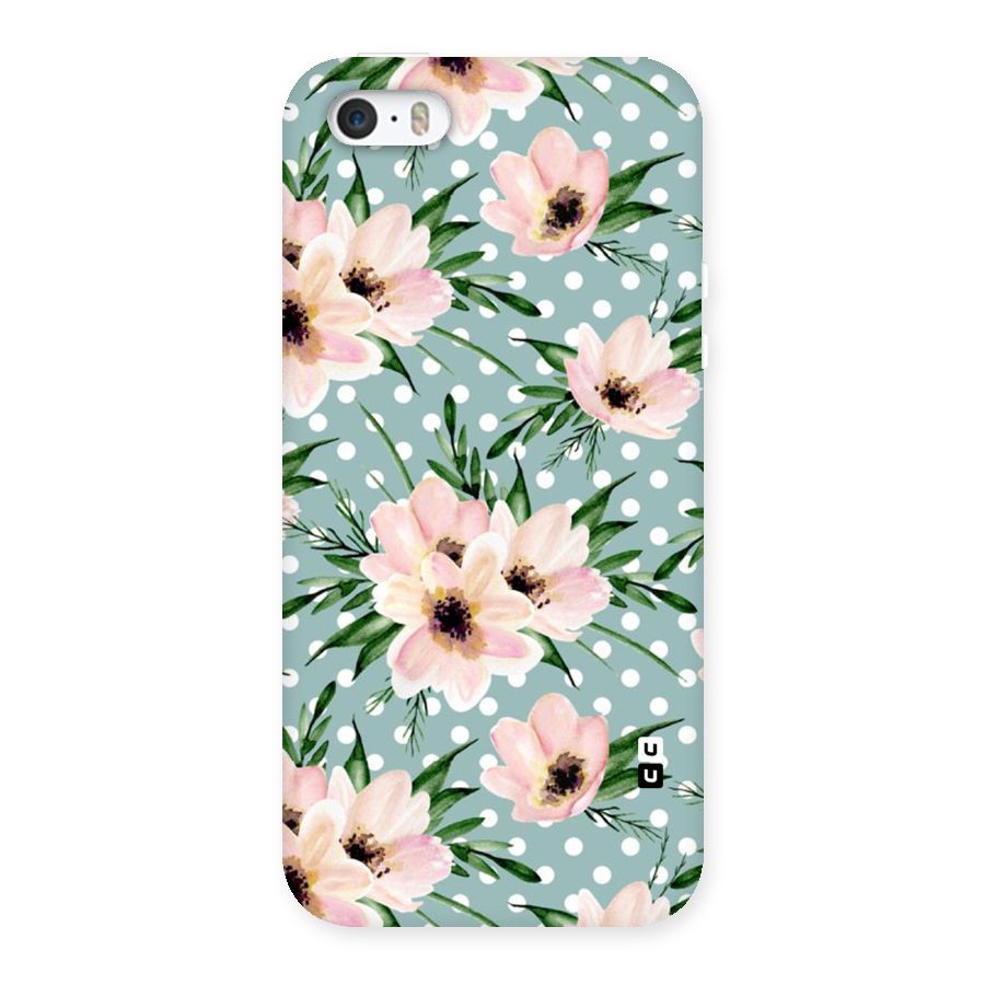 Polka Art Floral Back Case for iPhone 5 5S