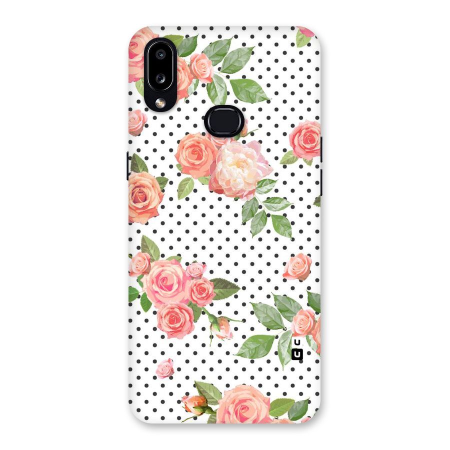 Polka Bloom White Back Case for Galaxy A10s