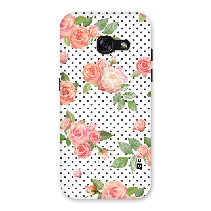 Polka Bloom White Back Case for Galaxy A3 (2017)