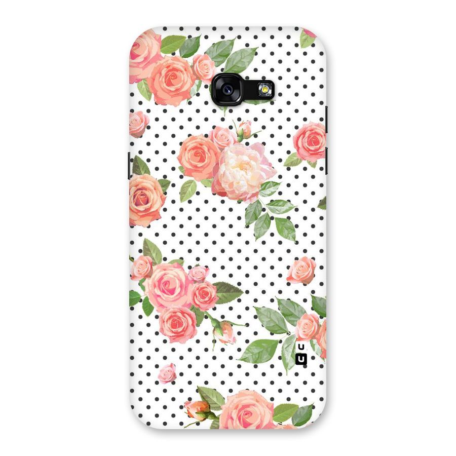 Polka Bloom White Back Case for Galaxy A5 2017