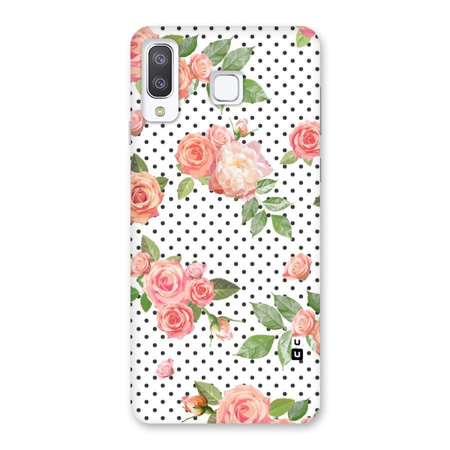 Polka Bloom White Back Case for Galaxy A8 Star