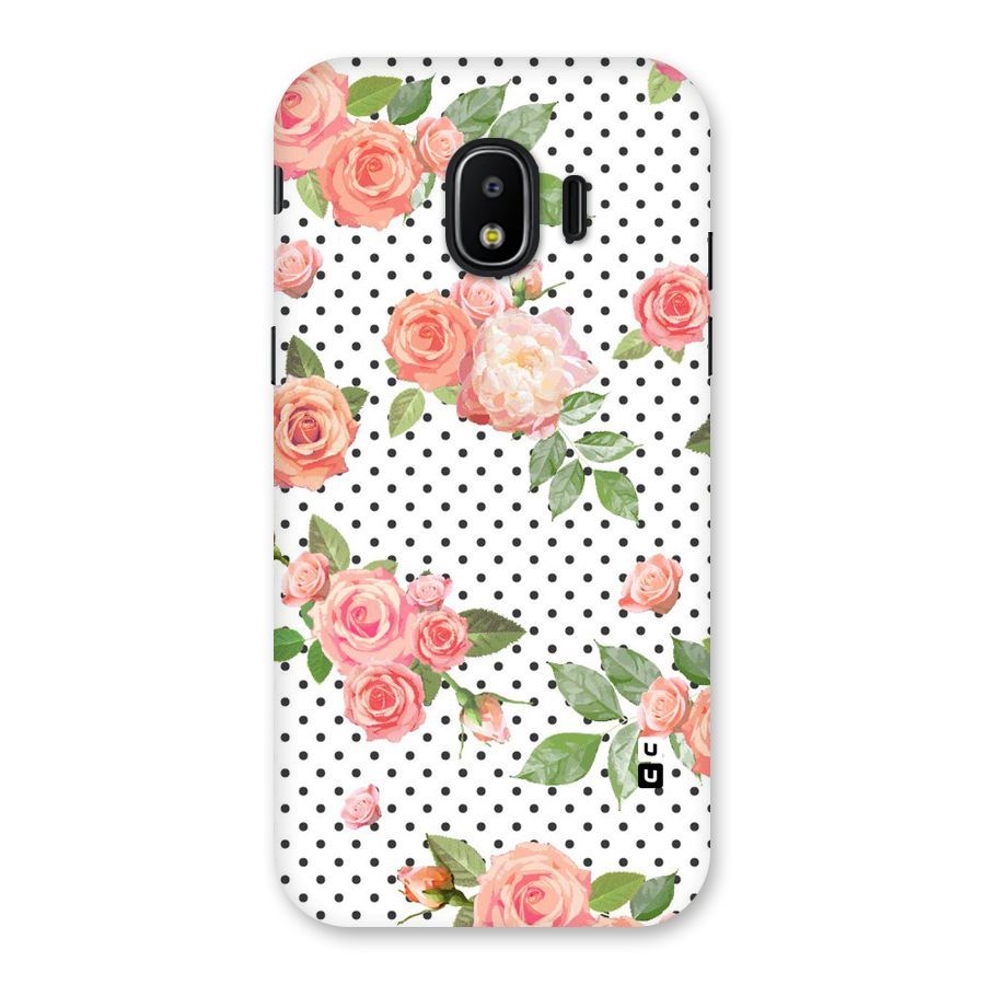 Polka Bloom White Back Case for Galaxy J2 Pro 2018