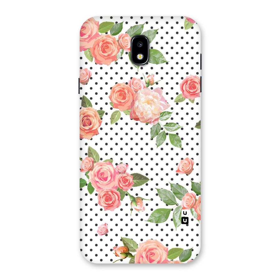 Polka Bloom White Back Case for Galaxy J7 Pro