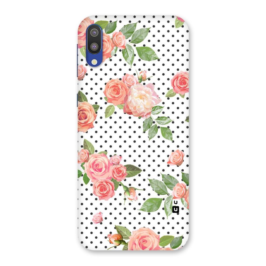 Polka Bloom White Back Case for Galaxy M10