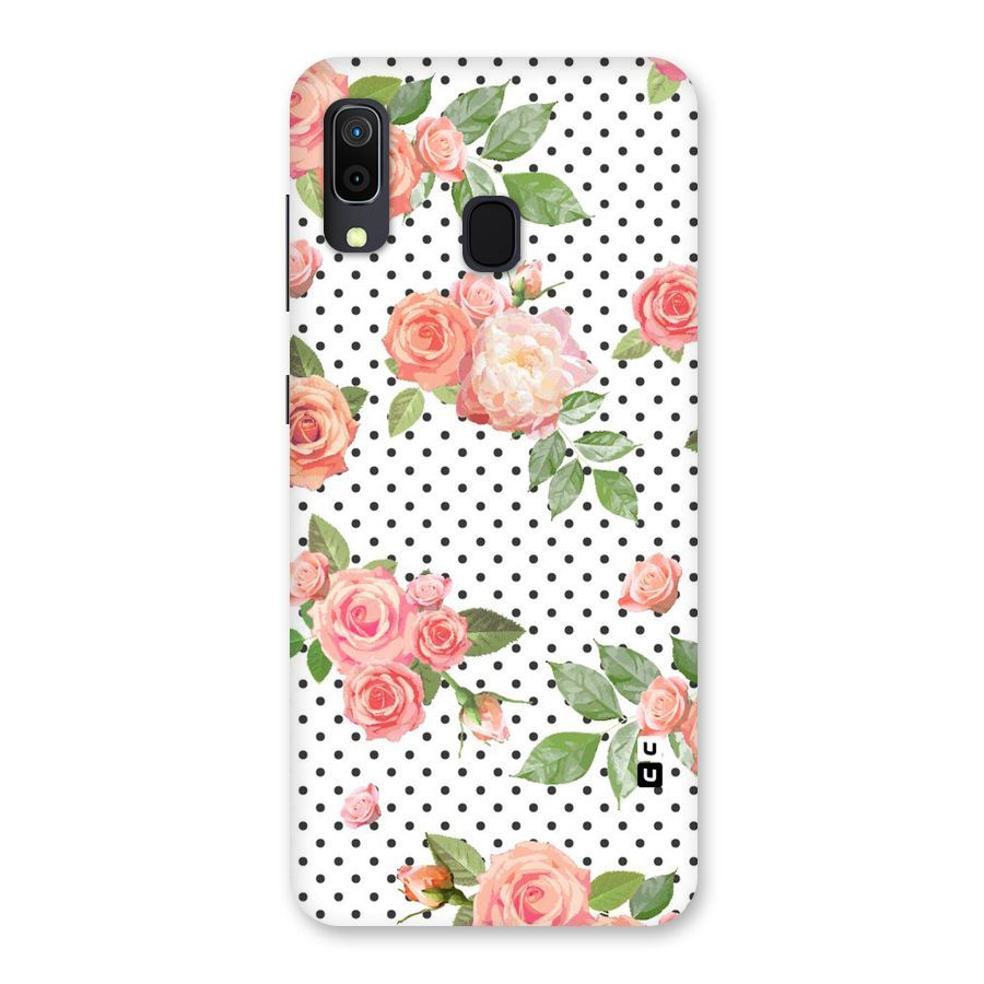 Polka Bloom White Back Case for Galaxy M10s