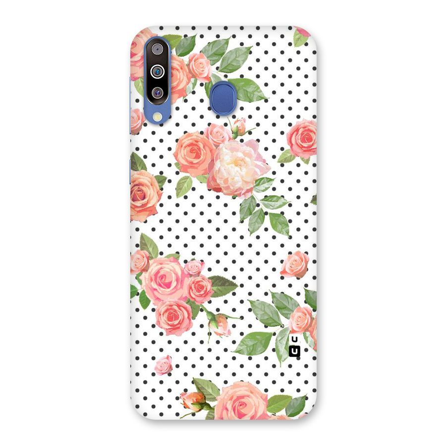Polka Bloom White Back Case for Galaxy M30