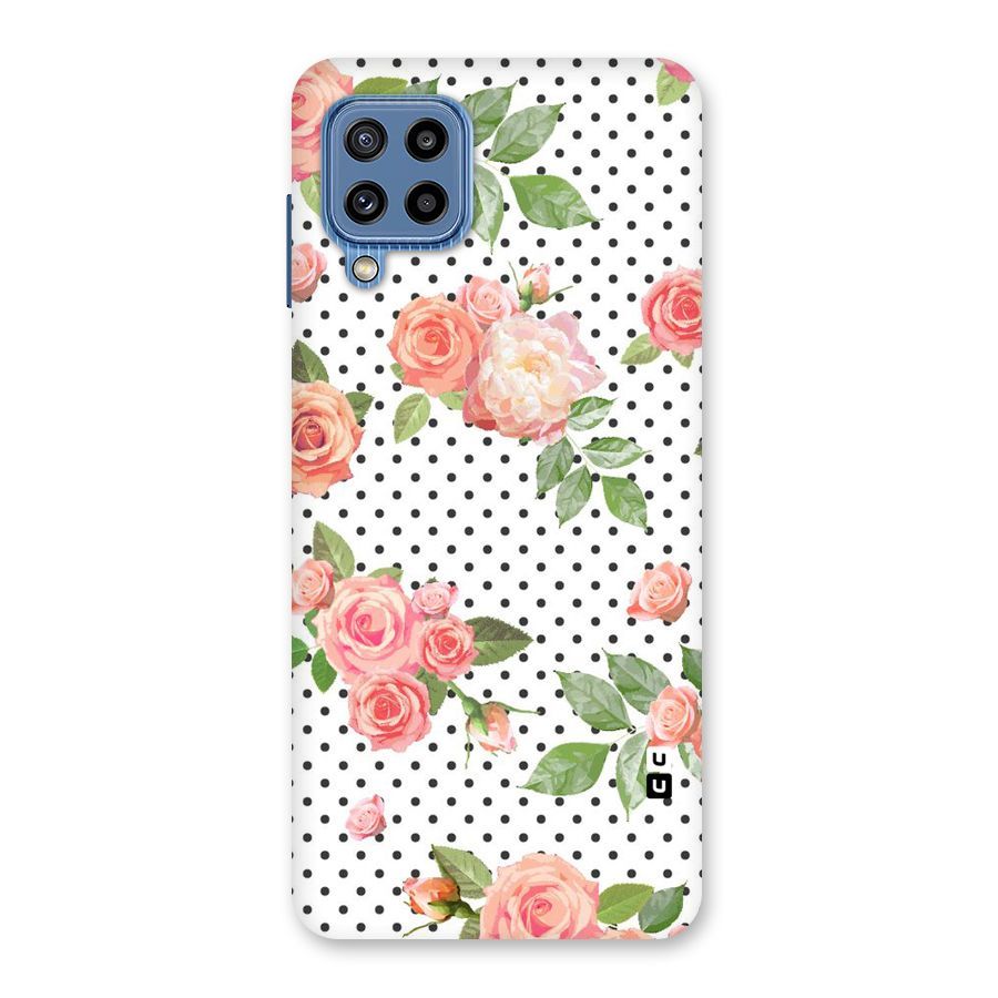 Polka Bloom White Back Case for Galaxy M32