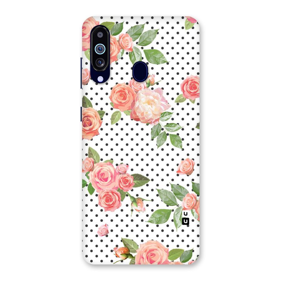 Polka Bloom White Back Case for Galaxy M40