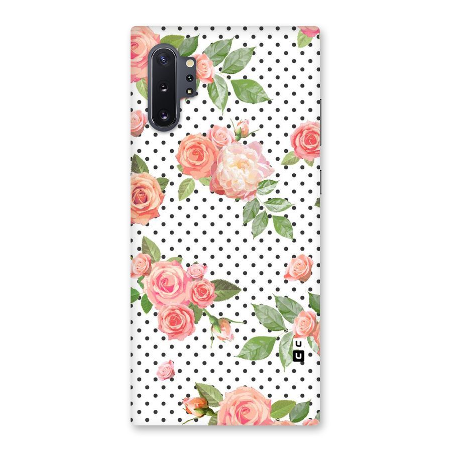 Polka Bloom White Back Case for Galaxy Note 10 Plus