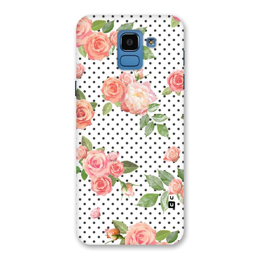 Polka Bloom White Back Case for Galaxy On6