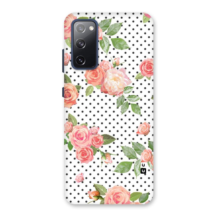Polka Bloom White Back Case for Galaxy S20 FE