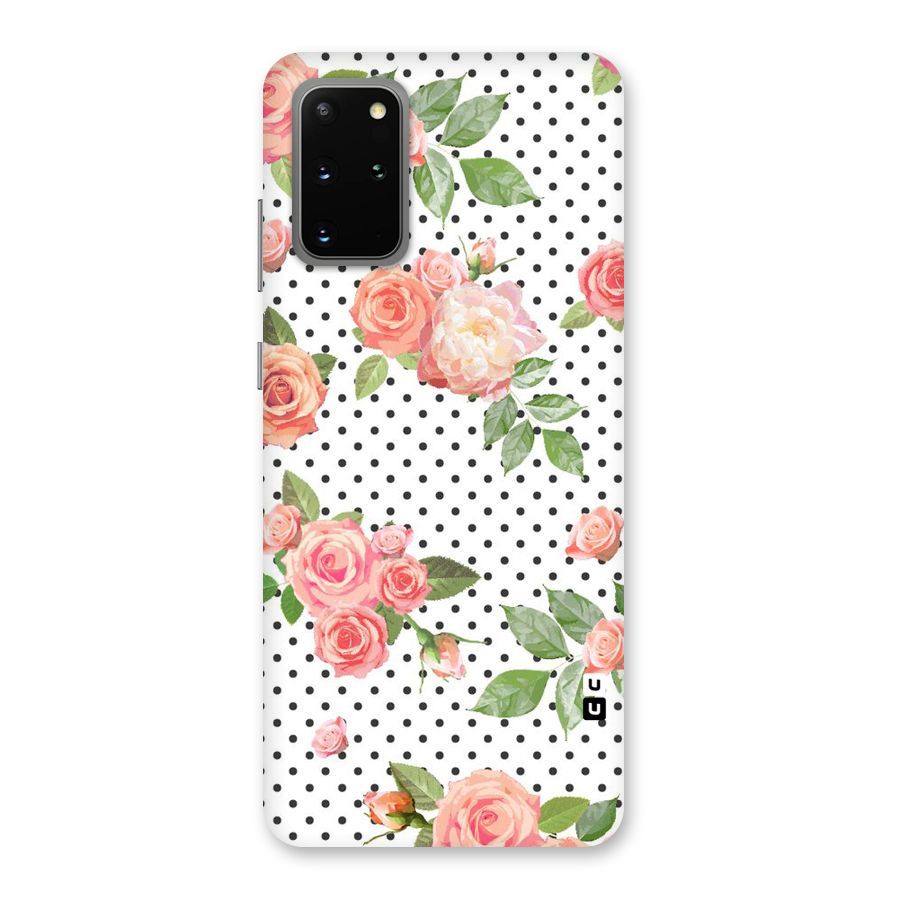 Polka Bloom White Back Case for Galaxy S20 Plus