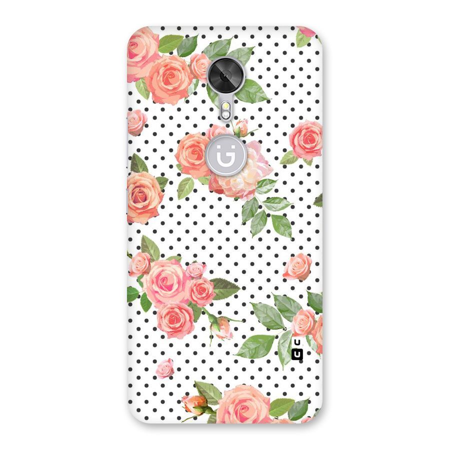 Polka Bloom White Back Case for Gionee A1