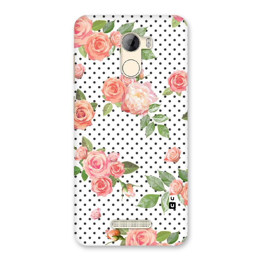 Polka Bloom White Back Case for Gionee A1 LIte