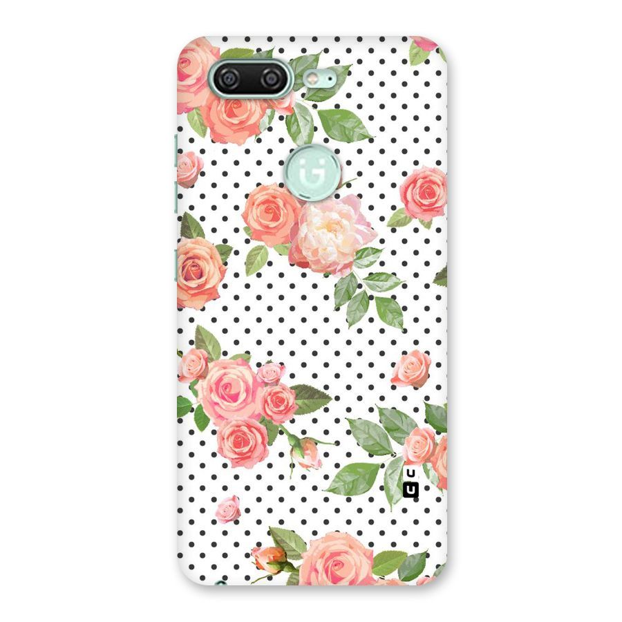 Polka Bloom White Back Case for Gionee S10