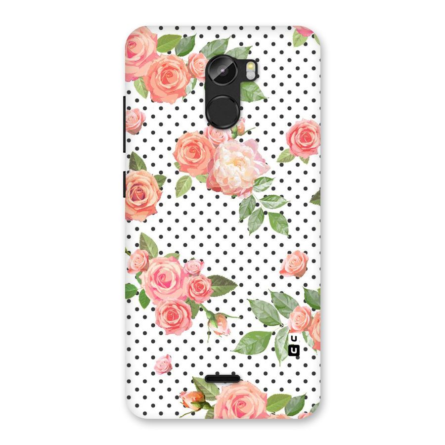 Polka Bloom White Back Case for Gionee X1
