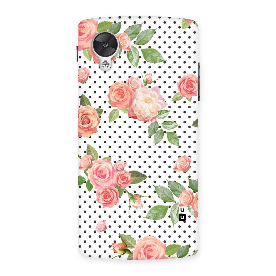 Polka Bloom White Back Case for Google Nexsus 5