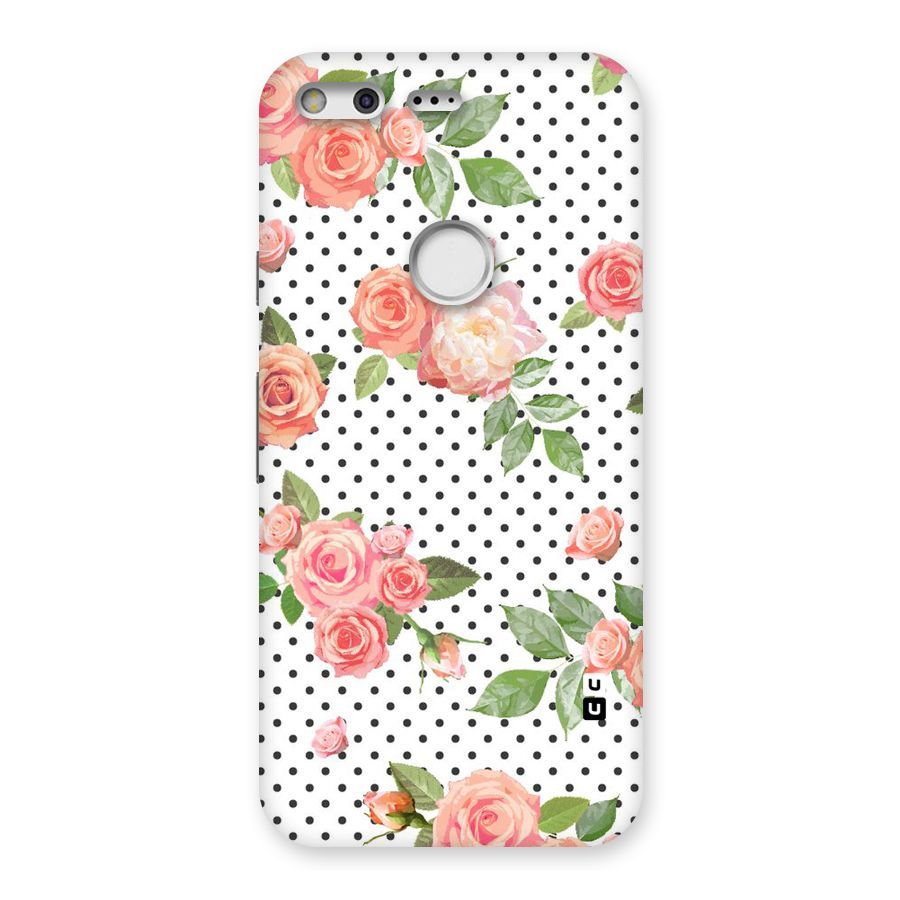 Polka Bloom White Back Case for Google Pixel
