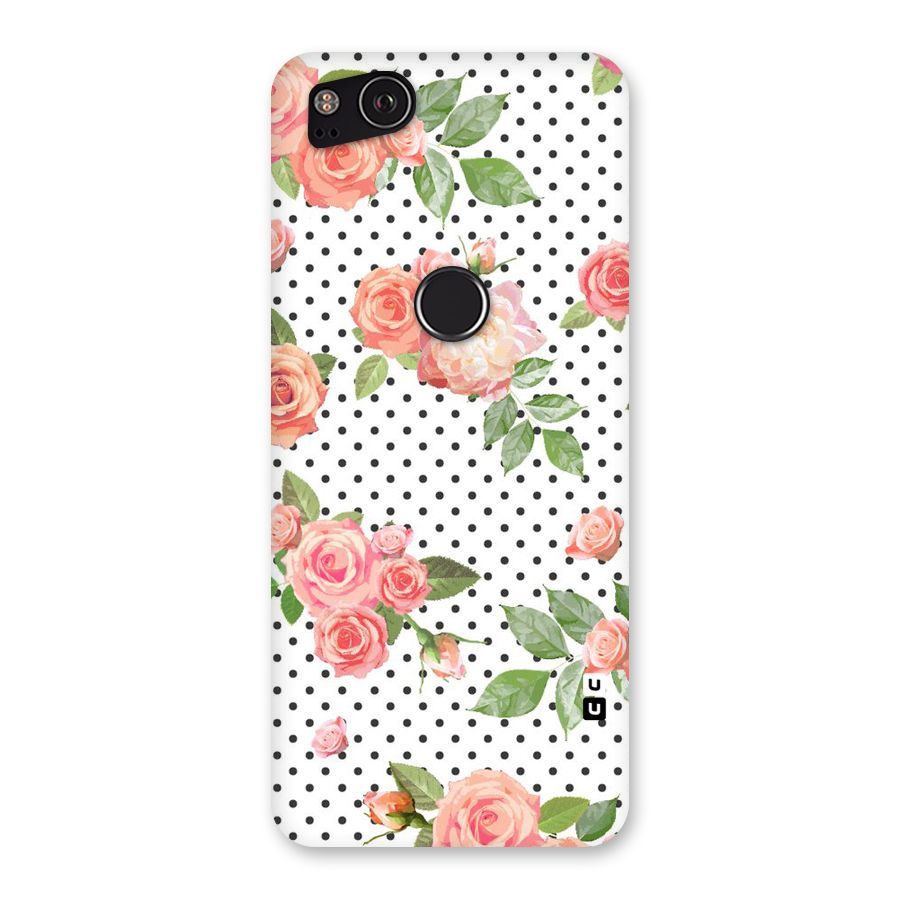 Polka Bloom White Back Case for Google Pixel 2