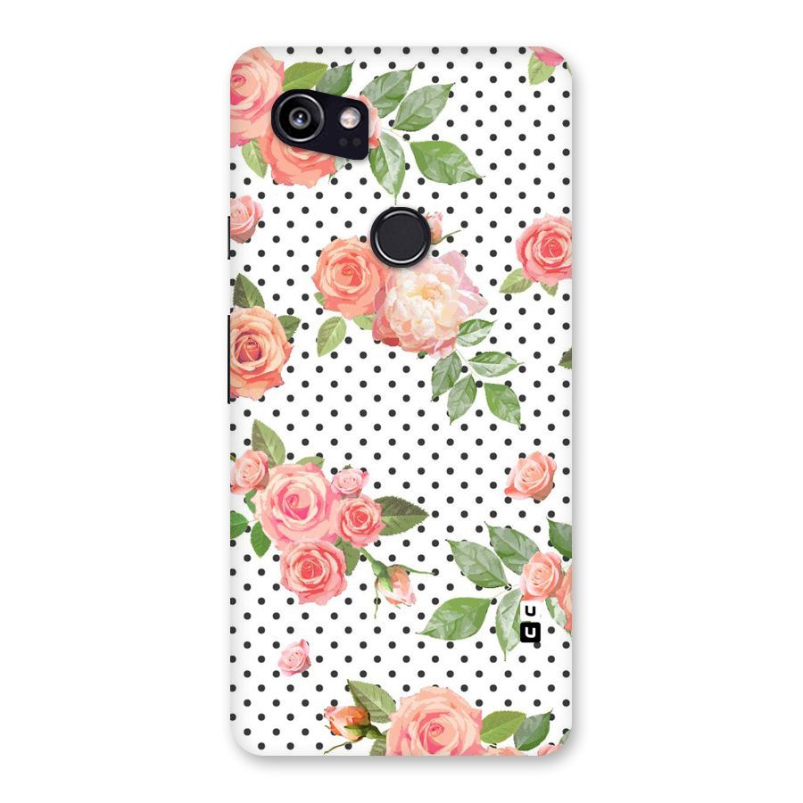 Polka Bloom White Back Case for Google Pixel 2 XL