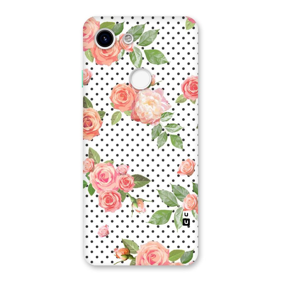 Polka Bloom White Back Case for Google Pixel 3