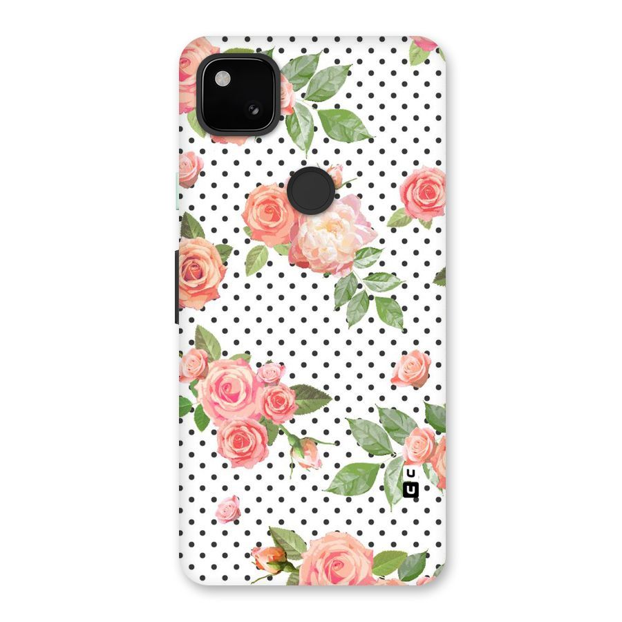 Polka Bloom White Back Case for Google Pixel 4a