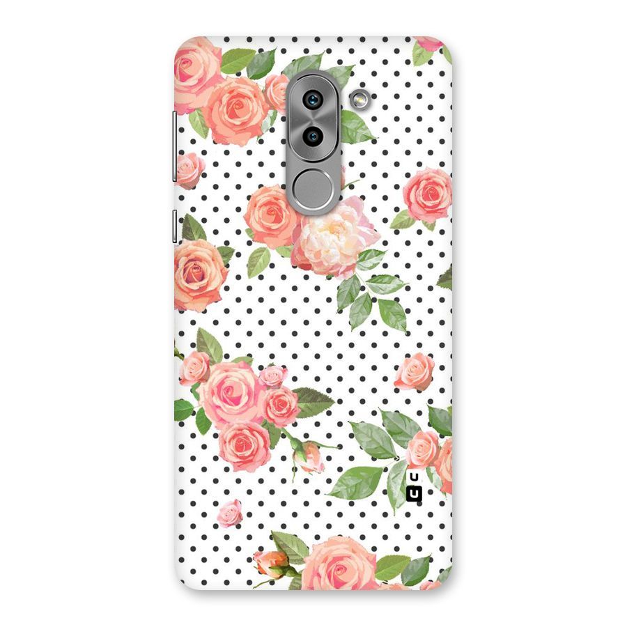 Polka Bloom White Back Case for Honor 6X