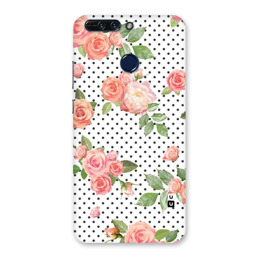 Polka Bloom White Back Case for Honor 8 Pro