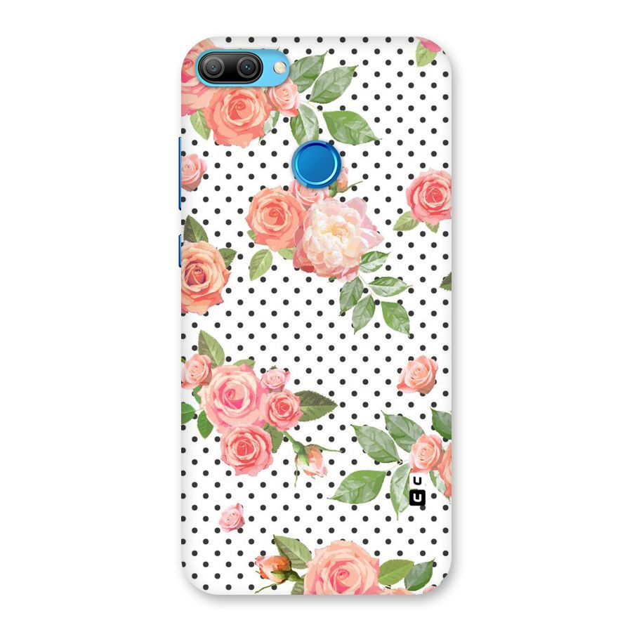 Polka Bloom White Back Case for Honor 9N