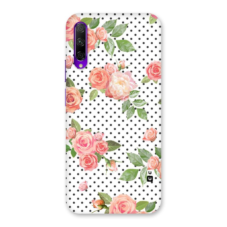 Polka Bloom White Back Case for Honor 9X Pro