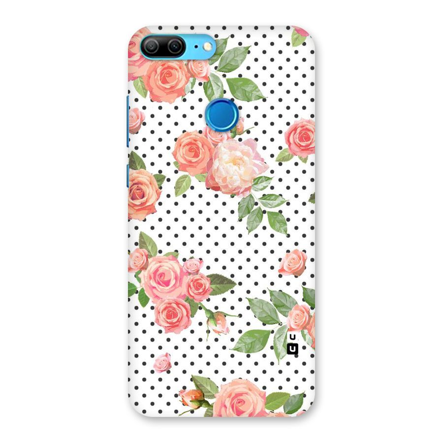 Polka Bloom White Back Case for Honor 9 Lite