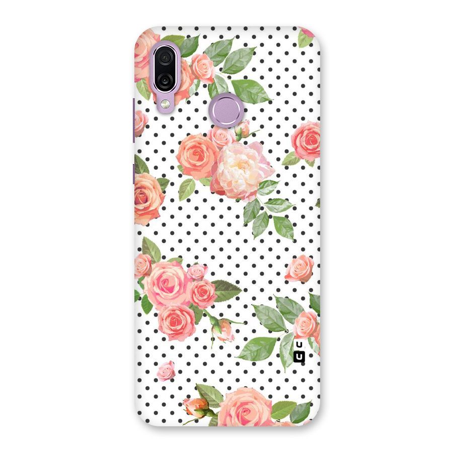 Polka Bloom White Back Case for Honor Play