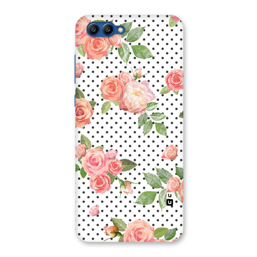 Polka Bloom White Back Case for Honor View 10