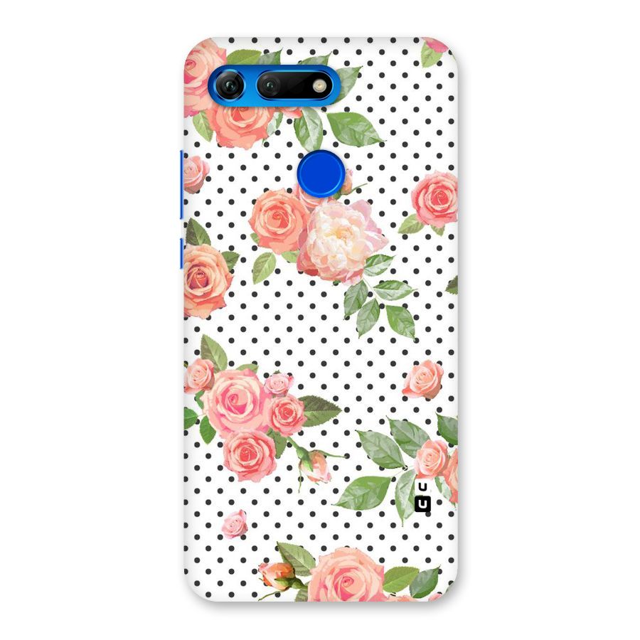 Polka Bloom White Back Case for Honor View 20